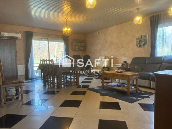 Pavillon plain pied 119 m², 4 pièces, 3 chambres, véranda