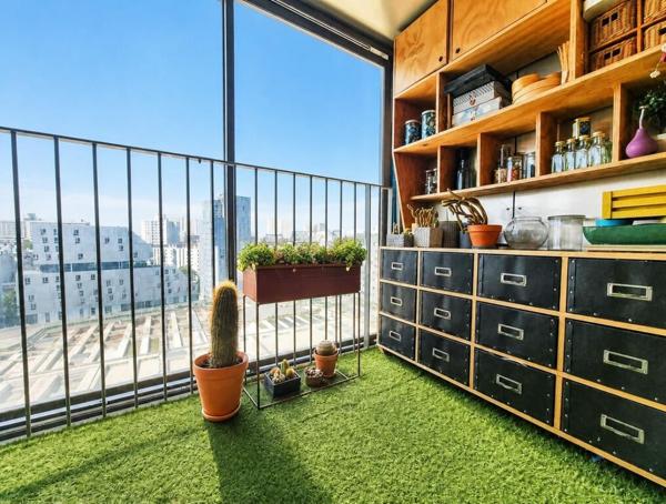 BNF - 5 pièces avec loggia et terrasse