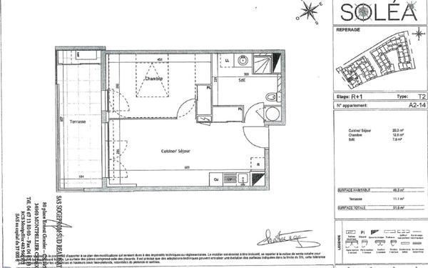 Appartement à louer    2 pièces • 40,40 m2 Vendargues