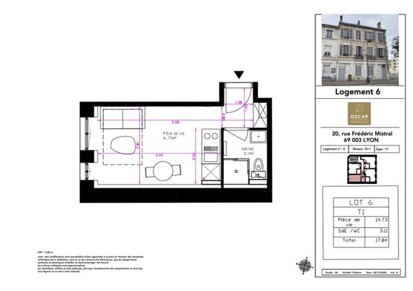 Appartement studio à vendre à Lyon 3ᵉ – Résidence rénovée proche Part-Dieu, idéal investisseur ou primo-accédant