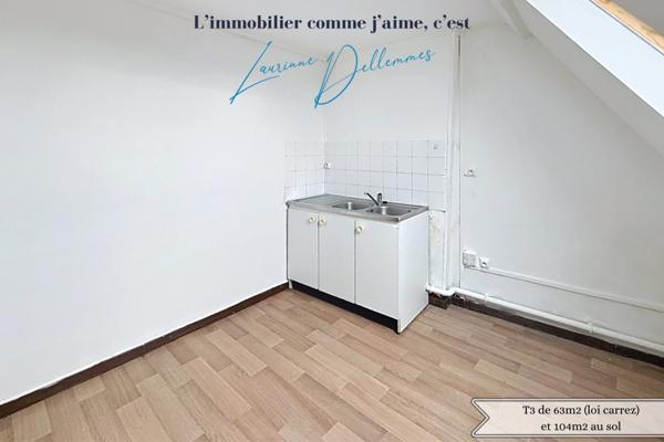 Immeuble de rapport de 283m2 loué à vendre LE CATEAU CAMBRESIS (59) proche du centre