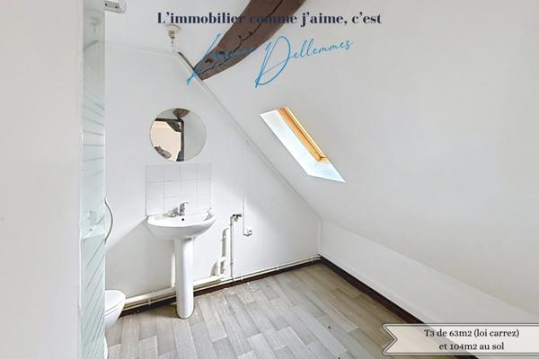 Immeuble de rapport de 283m2 loué à vendre LE CATEAU CAMBRESIS (59) proche du centre