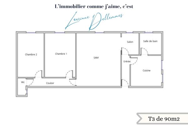 Immeuble de rapport de 283m2 loué à vendre LE CATEAU CAMBRESIS (59) proche du centre