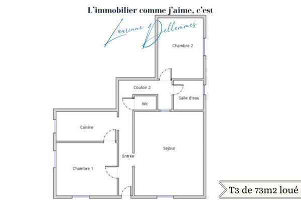 Immeuble de rapport de 283m2 loué à vendre LE CATEAU CAMBRESIS (59) proche du centre