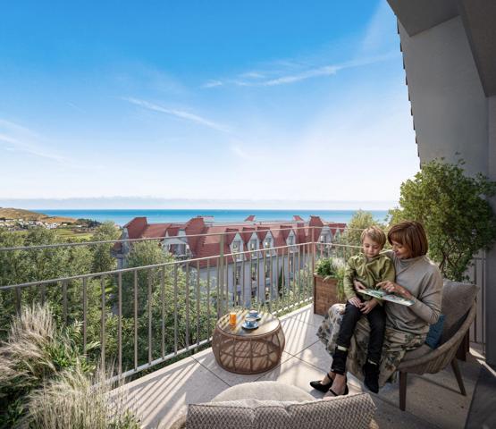 appartement T2 neuf à vendre CRIEL SUR MER (76) surface hab 48.01 m2 + balcon 5.17 m2 + park s-sol.