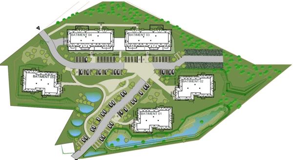 appartement T2 neuf à vendre CRIEL SUR MER (76) surface hab 48.01 m2 + balcon 5.17 m2 + park s-sol.