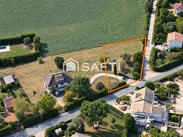 Terrain à bâtir de 1400m², parcelle modulable