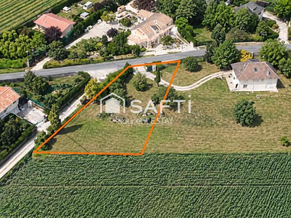 Terrain à bâtir de 1400m², parcelle modulable