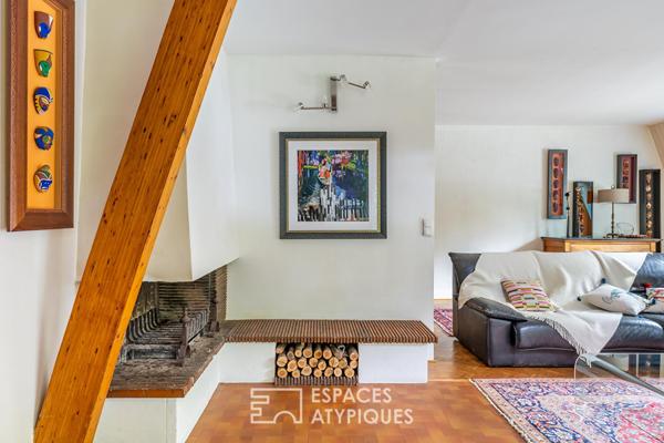 La maison atypique d’architecte avec piscine et jardin sans vis-à-vis
