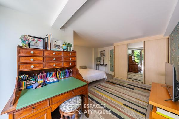 La maison atypique d’architecte avec piscine et jardin sans vis-à-vis