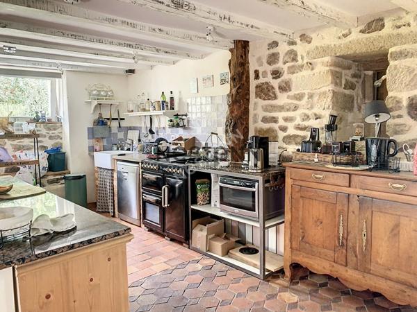 Charmante propriété en pierre dans un cadre paisible avec de superbes volumes