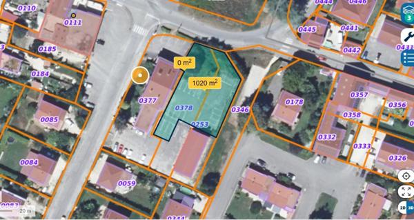 TULLINS, Terrain constructible de 1000m²