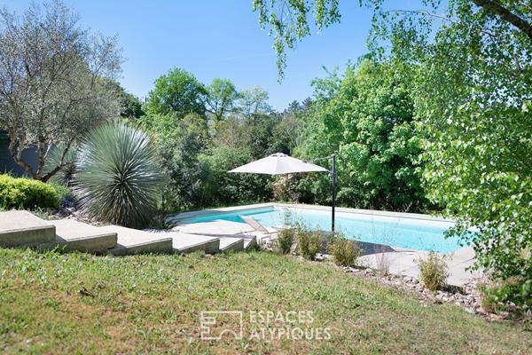 Maison avec piscine sur les hauteurs d’ALBI dans un écrin de verdure