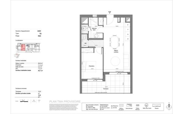 Appartement à vendre    2 pièces •  Uzès