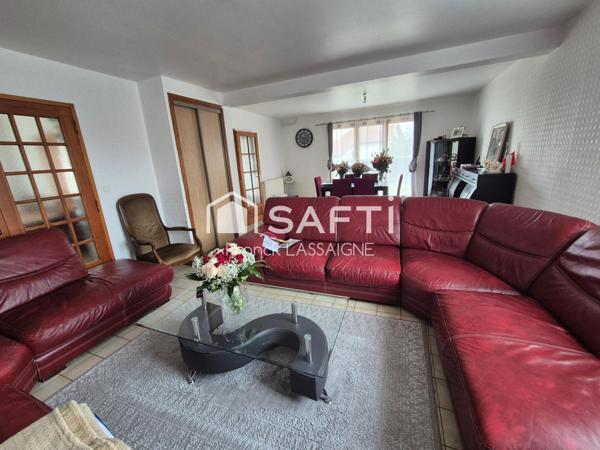 Maison 119m² avec 3 chambres + terrain et garage