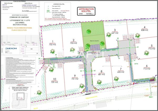 Beau Terrain viabilisé, libre constructeur