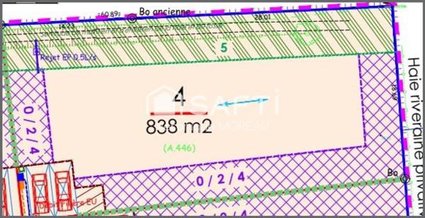 Beau Terrain viabilisé, libre constructeur