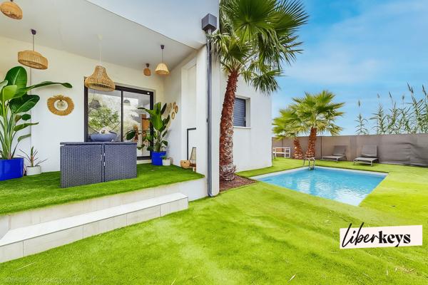 Maison contemporaine au calme avec vue dégagée sur le Pic Saint-Loup
