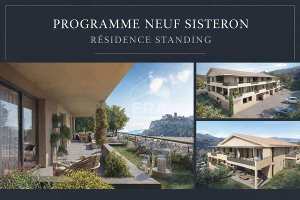 T3 Neuf ,Appartement VEFA, Sisteron 04200 3 pièce(s) 61.83m2 +  terrasse de 40m²  , Lot 203 A