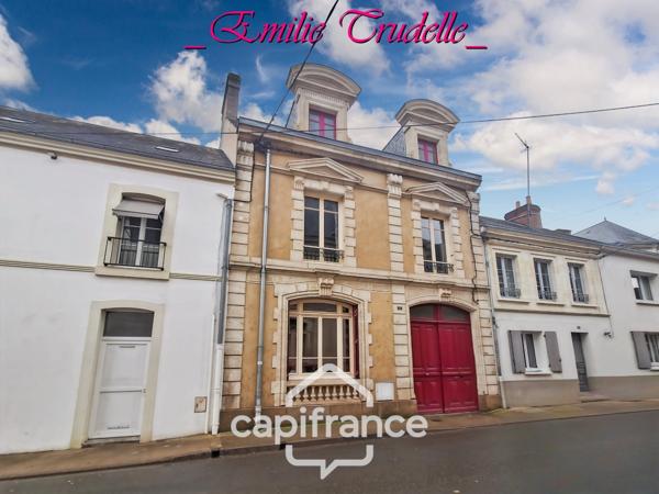 Maison à vendre 5 pièces (72) 125 m² -3/5 chambres – jardin clos 300 m² – dépendances – Saint-Calais