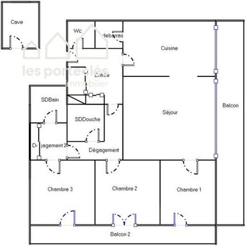 Dernier étage Appartement 4 pièces