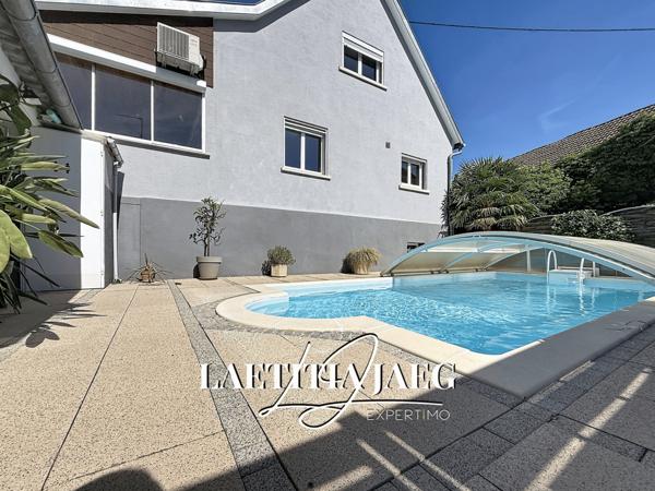 Saasenheim (67390) PROPRIÉTÉ AVEC 2 GÎTES – PISCINE CHAUFFÉE – 30 000 € / AN – PROCHE EUROPA PARK