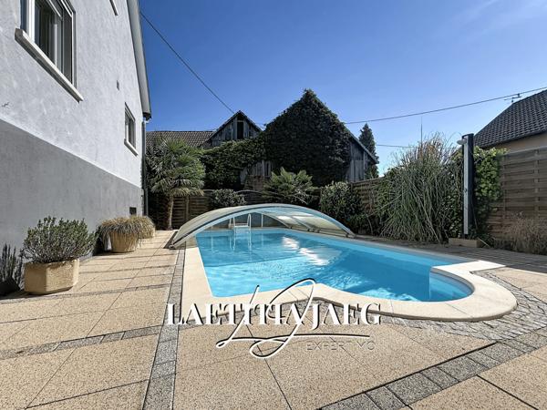 Saasenheim (67390) PROPRIÉTÉ AVEC 2 GÎTES – PISCINE CHAUFFÉE – 30 000 € / AN – PROCHE EUROPA PARK