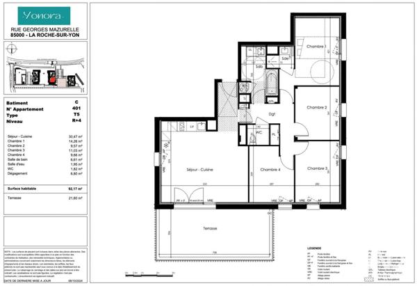 Appartement à vendre 5 pièces 92 m² La Roche-sur-Yon