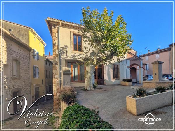 Maison de caractère au cœur de Boutenac – volumes généreux, matériaux nobles et grand garage