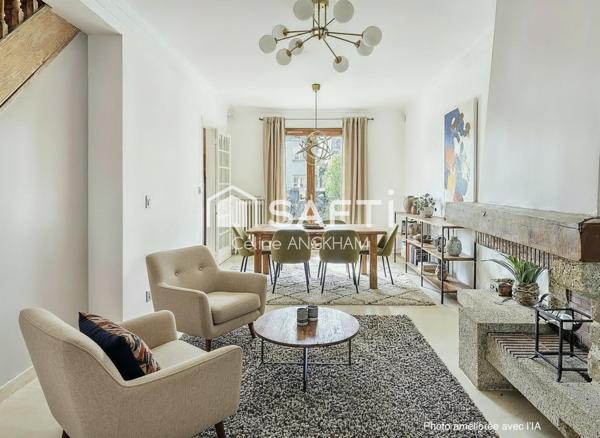 Maison familiale proche gare, beau jardin