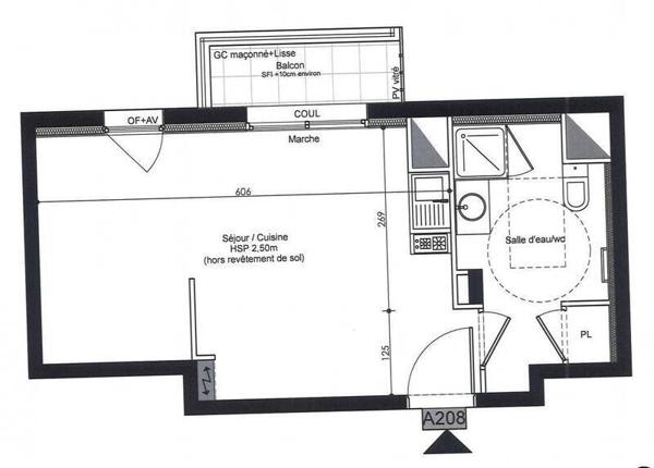 Appartement 1 pièce - 44600 Saint-Nazaire -  CENTRE VILLE - GARE
