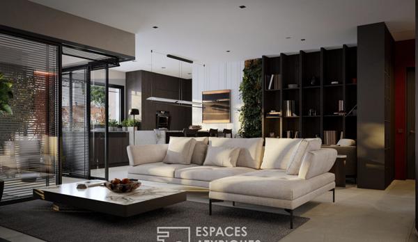 Appartement atypique avec terrasse et commerces à pied