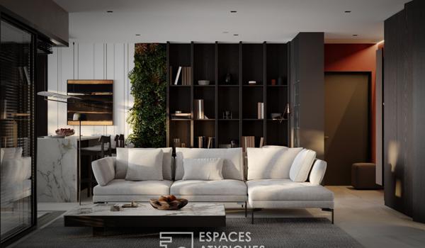 Appartement atypique avec terrasse et commerces à pied