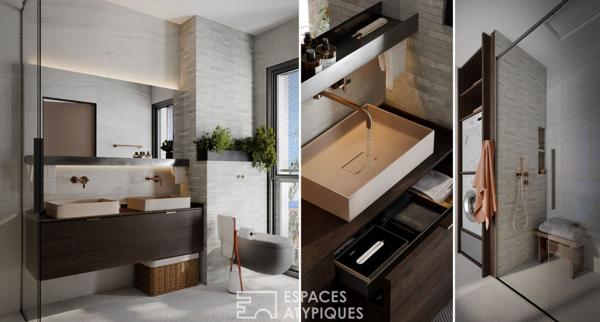 Appartement atypique avec terrasse et commerces à pied