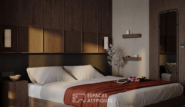 Appartement atypique avec terrasse et commerces à pied