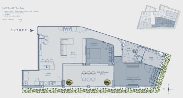Appartement atypique avec terrasse et commerces à pied