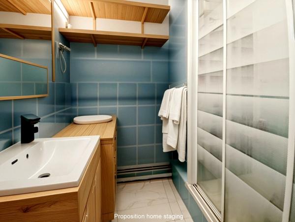 À vendre Cabourg – Studio avec espace nuit cabine, terrasse et loggia à 800 m de la plage