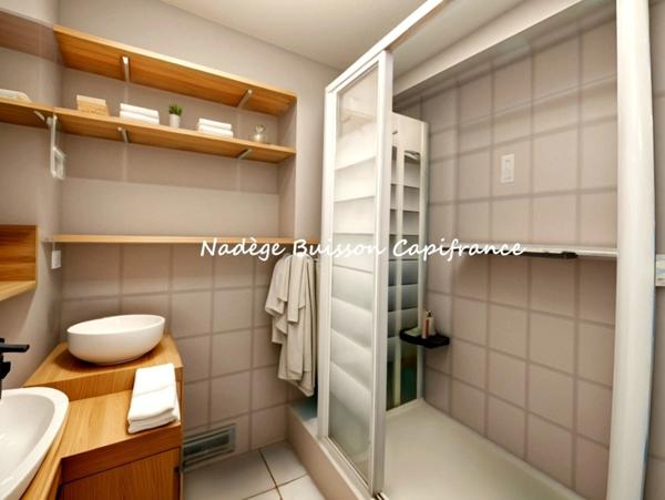 À vendre Cabourg – Studio avec espace nuit cabine, terrasse et loggia à 800 m de la plage