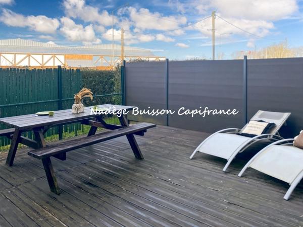 À vendre Cabourg – Studio avec espace nuit cabine, terrasse et loggia à 800 m de la plage