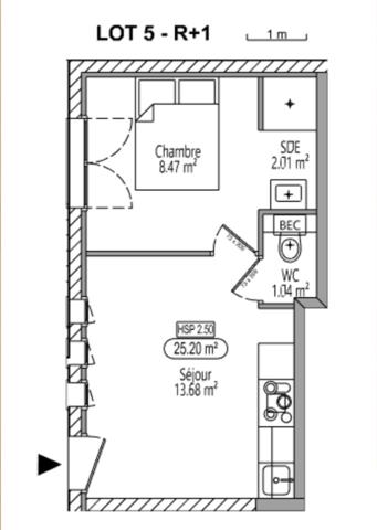 Appartement La Roche Sur Yon 2 pièce(s)