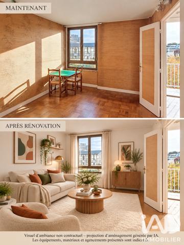 Appartement à vendre 4 pièces 85,69 m² Boulogne-Billancourt