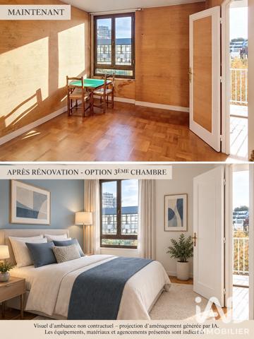 Appartement à vendre 4 pièces 85,69 m² Boulogne-Billancourt