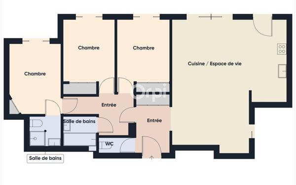 Appartement à vendre    4 pièces • 89,86 m2 Mandelieu-la-Napoule