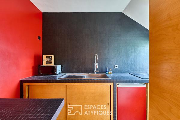 Dernier étage avec terrasse plein ciel et vue Tour Eiffel – Janson de Sailly