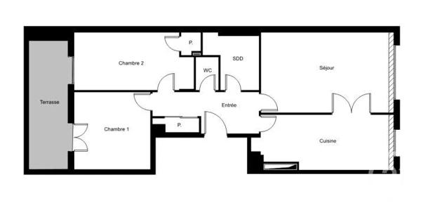 Appartement F3 à vendre  3 pièces - 64,59 m 2   PARIS  - 75015