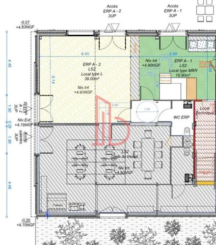 Bureau de 250 m² à vendre à Bordeaux Bassins A Flot