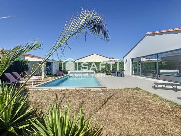 Plain-pied 4 chambres - jardin et piscine