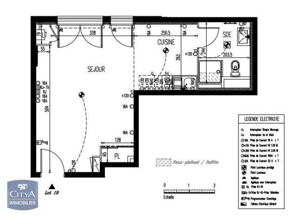 Appartement à louer 1 pièce 33.15m² Ouistreham (14150)