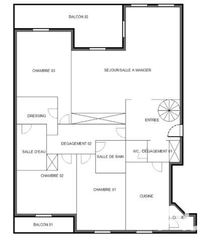 Appartement à vendre 7 pièces 238 m² Louveciennes