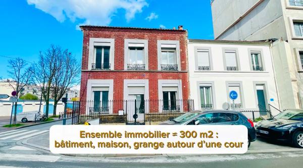Ensemble immobilier d'env. 300 m2 sur cour